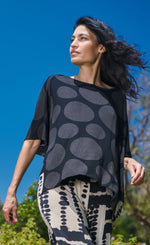 Load image into Gallery viewer, Front top half view of the alembika brown nomad oversized top
