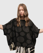 Load image into Gallery viewer, Front top half view of the alembika brown nomad oversized top
