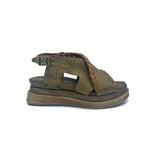 Load image into Gallery viewer, Outer side view of the A.S.98 Lumi sandal in green
