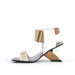 Load image into Gallery viewer, inner side view of the united nude rockit run high heel sandal in the color bohemian.
