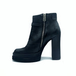 Load image into Gallery viewer, Inner side view of the A.S.98 Vinal High-heeled Bootie in Black
