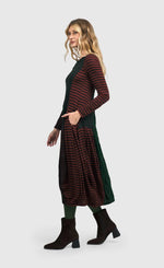 Load image into Gallery viewer, Left side full body view of the alembika juno crew cocoon dress
