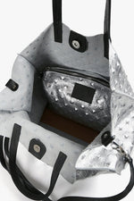 Load image into Gallery viewer, All Black Silver Pebble Bag
