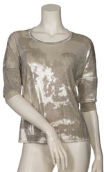 Load image into Gallery viewer, Front view of the beate heymann silver top
