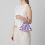 Load image into Gallery viewer, Behno Tina Mini Crinkle Ruched Baguette
