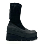 Load image into Gallery viewer, Outer side view of the Lofina 4561 Black Boot.
