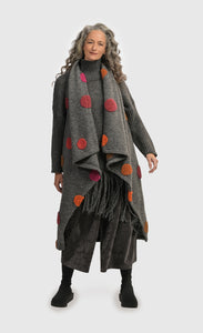 Front full body view of a woman wearing the Alembika Urban Sorbet Everyday Bubbles Vest