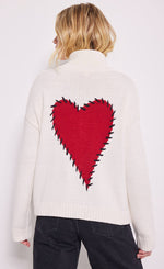 Load image into Gallery viewer, Back top half view of a woman wearing the lisa todd romancin sweater jacket
