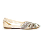 Load image into Gallery viewer, outer side view of the meher kakalia queen doris sling-back
