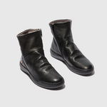 Load image into Gallery viewer, top view of black ankle boot
