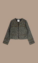 Load image into Gallery viewer, Front view of  the summum lightly quilted jacket.
