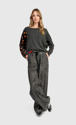 Load image into Gallery viewer, Alembika Carbon/Dots Maisie Curve Top
