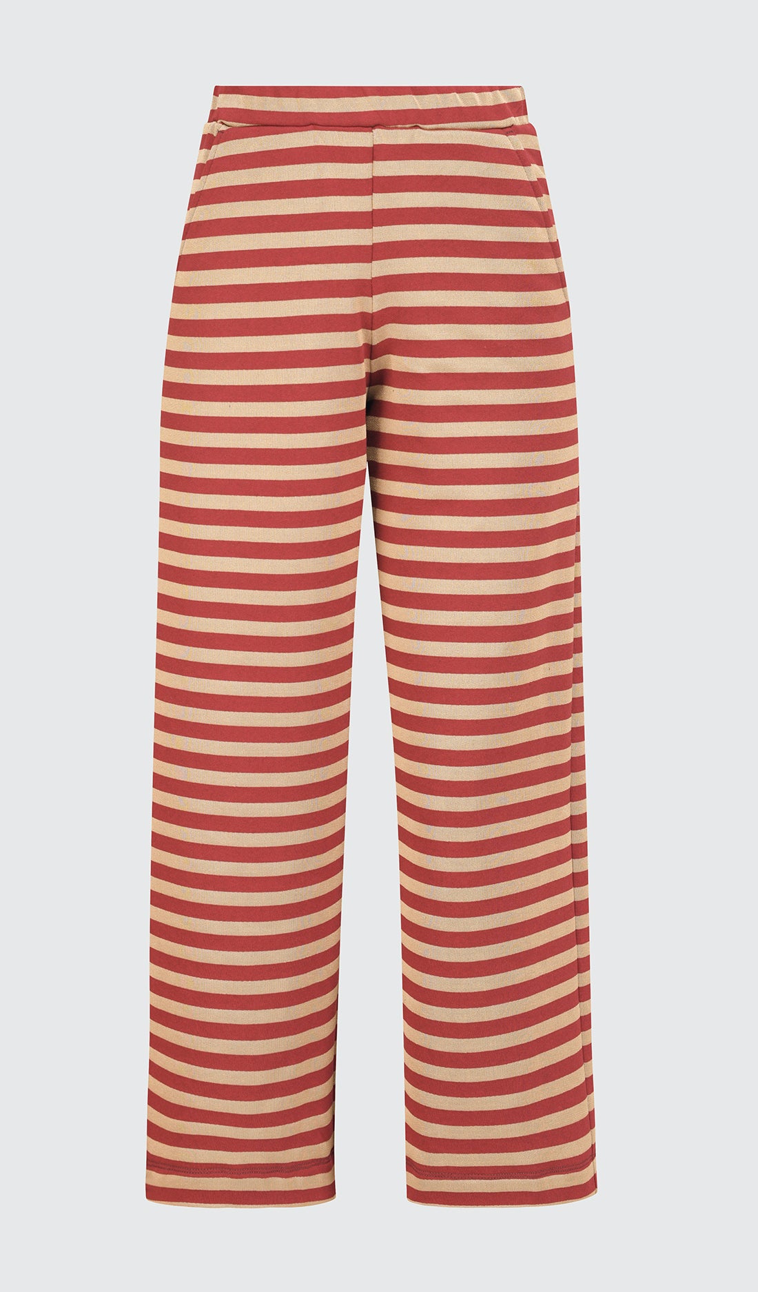 Front view of the Alembika Urban Red Striped Pant