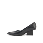 Load image into Gallery viewer, Inner side view of the united nude raila pump in black.
