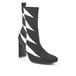 Load image into Gallery viewer, Outer front side view of the united nude tara boot hi in mono
