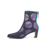 Load image into Gallery viewer, Inner side view of the united nude zink mesh boot mid in midnight
