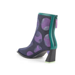 Load image into Gallery viewer, Inner back side view of the united nude zink mesh boot mid in midnight
