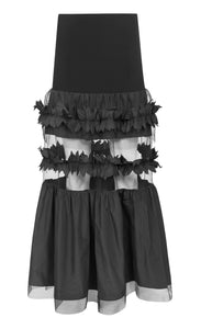 Back view of the xenia design ocan skirt in black