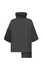 Load image into Gallery viewer, Back view of the xenia pozi top in grey/black
