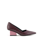 Load image into Gallery viewer, Outer side view of unite nuse raila pump heel in fig mix.

