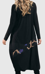 Load image into Gallery viewer, Alembika Amethyst Mix Media Cocoon Dress
