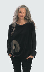 Load image into Gallery viewer, Alembika Black Velour Top
