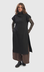 Load image into Gallery viewer, Alembika Black Urban Lava Tunic Dress
