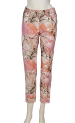 Load image into Gallery viewer, front bottom half view of the beate heymann flamingo trousers.
