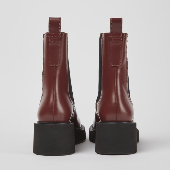 Milah Burgundy Leather Boot