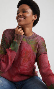 Desigual Knit Flower Sweater