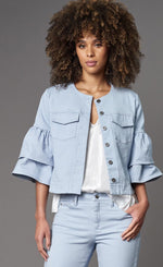 Load image into Gallery viewer, Lola &amp; Sophie Ruffle Sleeve Jacket

