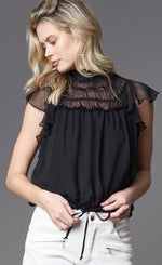 Load image into Gallery viewer, Lola &amp; Sophie Smocked Chiffon Top
