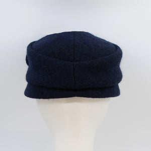 Back view of the mao now hat in navy. 