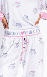 Load image into Gallery viewer, PJ Salvage For The Love Of Coffee PJ Set

