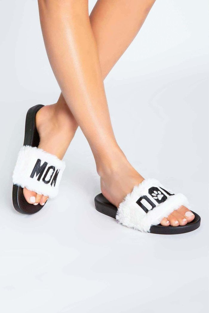 Pj salvage dog mom slippers new arrivals