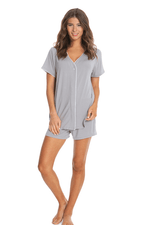 Load image into Gallery viewer, Barefoot Dreams Piped Jersey PJ Set - ModeAlise
