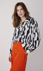 Load image into Gallery viewer, Summum Graphic Print Blouse
