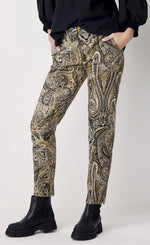 Load image into Gallery viewer, Summum Paisley Velvet Pants
