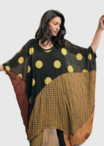 Load image into Gallery viewer, Front top half view of a woman wearing the Alembika Miz Avery oversized tunic.
