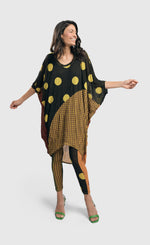 Load image into Gallery viewer, Front full body view of a woman wearing the Alembika Miz Avery oversized tunic.
