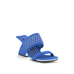 Load image into Gallery viewer, outer front side view of the united nude loop hi surf in baja blue.
