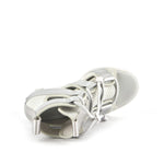 Load image into Gallery viewer, birdseye view of the united nude lev nomadic hi sandal in the color mylar (silver)
