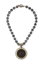 Load image into Gallery viewer, French Kande Du Terre Medallion Necklace - ModeAlise
