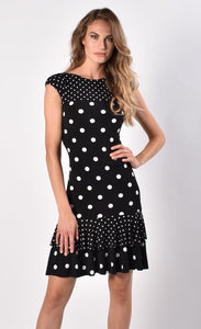 Frank Lyman Black & White Dot Dress